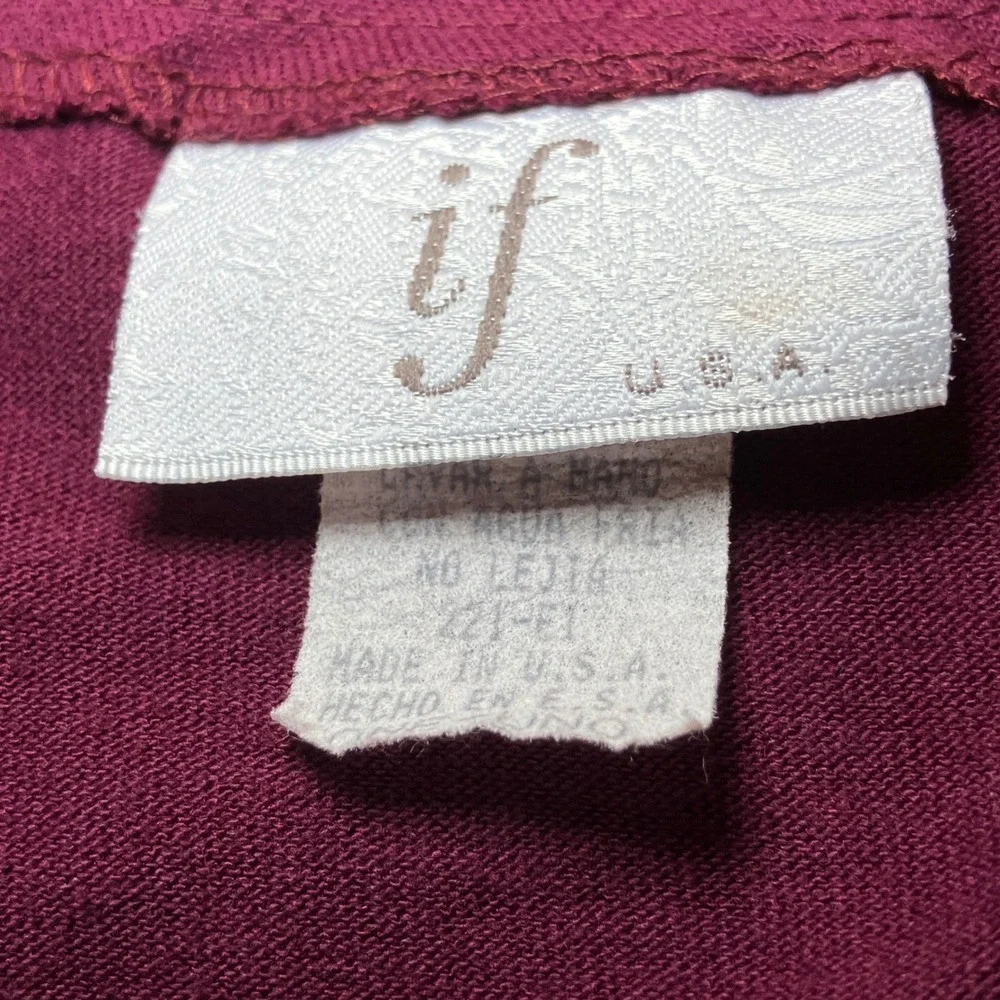 IF USA rich burgundy
